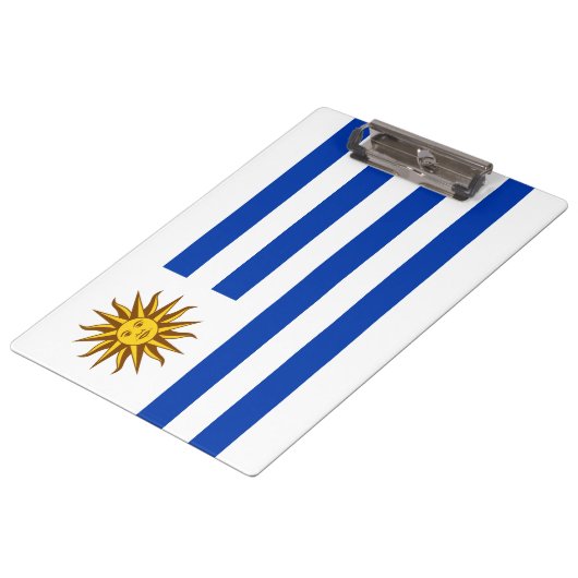 Uruguayische Flagge (Uruguay) Klemmbrett (Schrägansicht)
