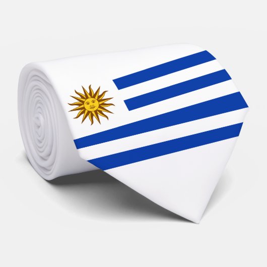 Uruguayische Flagge (Uruguay) Krawatte (Gerollt)