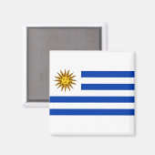 Uruguayische Flagge (Uruguay) Magnet (Vorderseite/Rückseite)