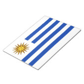 Uruguayische Flagge (Uruguay) Notizblock (angewinkelt)