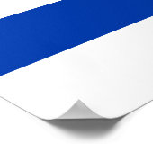 Uruguayische Flagge (Uruguay) Poster (Ecke)