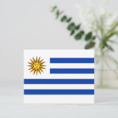 Uruguayische Flagge (Uruguay) Postkarte (Stehend Vorderseite)