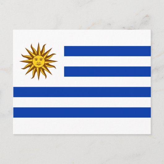 Uruguayische Flagge (Uruguay) Postkarte (Vorderseite)