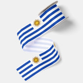 Uruguayische Flagge (Uruguay) Satinband (Rückseite)