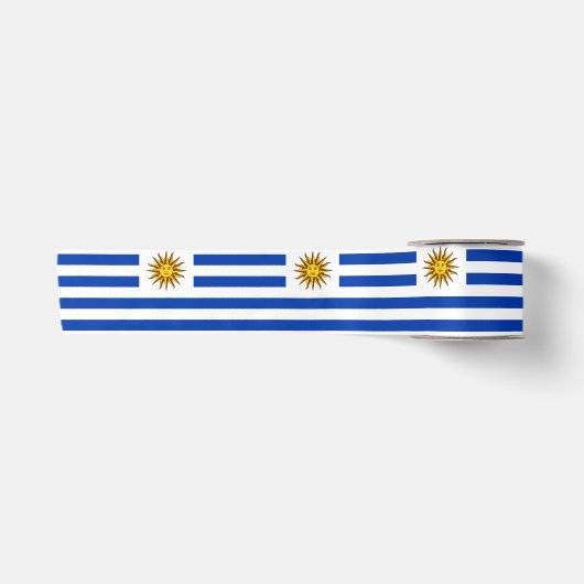 Uruguayische Flagge (Uruguay) Satinband (Vorderseite)