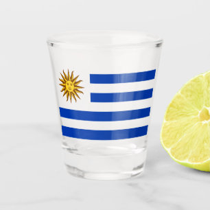 Uruguayische Flagge (Uruguay) Schnapsglas