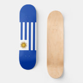 Uruguayische Flagge (Uruguay) Skateboard (Vorderseite)