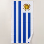 Uruguayische Flagge (Uruguay) Strandtuch (Vorderseite)