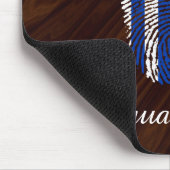 Uruguayische Touchfingerabdruckflagge Mousepad (Ecke)