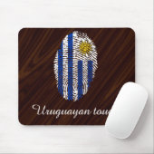 Uruguayische Touchfingerabdruckflagge Mousepad (Mit Mouse)