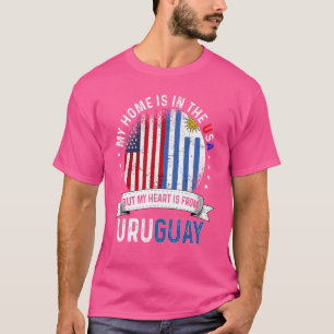 Uruguayischer amerikanischer Patriot Herz ist aus T-Shirt