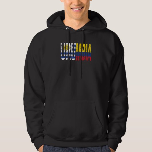 Urumbia Colombia Uruguay Falg Uruguayan Colombian Hoodie (Vorderseite)