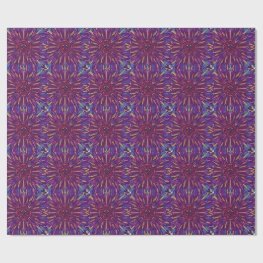 Urus-Gitterwerk-Mandala-Packpapier Geschenkpapier (Flach)