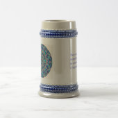 Urus-Gitterwerk-Mandala - Staub in den Tempeln - Bierglas (Mittel)