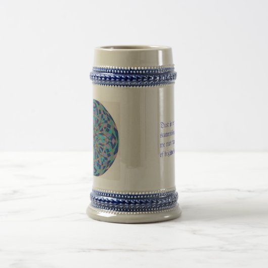 Urus-Gitterwerk-Mandala - Staub in den Tempeln - Bierglas (Mittel)