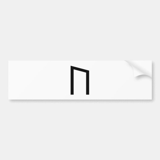 URUZ RUNE AUTOAUFKLEBER (Vorne)