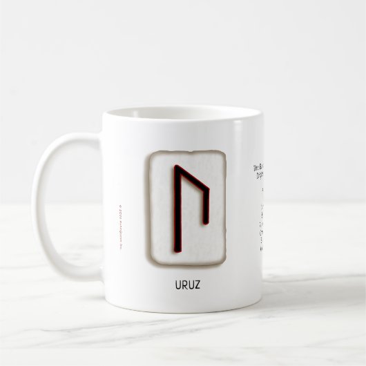 Uruz RuneStone 11 oz. Tasse (Links)
