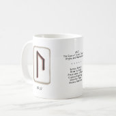 Uruz RuneStone-Tasse Kaffeetasse (Vorderseite Links)