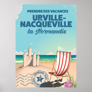 Urville-Nacqueville Normandie Strandproster Poster