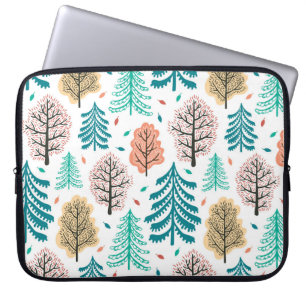 Urwald: Bezauberte Nahtlose Szene. Laptopschutzhülle