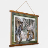 Urwald Wandteppich Mit Holzrahmen (Gewinkelt)