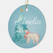 Urwaldszene Personalisiert Keramik Ornament (Links)