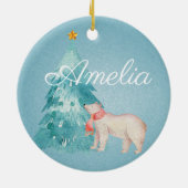 Urwaldszene Personalisiert Keramik Ornament (Hinten)