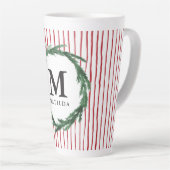 Urweihnachtssaison in Streifen und Aquarell Milchtasse (Rechte Ecke)