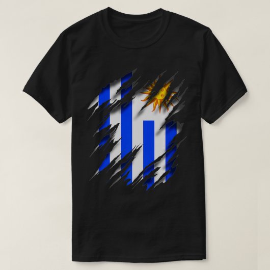 URY Uruguayer Flag Uruguay Geburtstag T-Shirt (Design vorne)