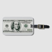 US-$100-Schein Gepäckanhänger (Vorderseite (Horizontal))