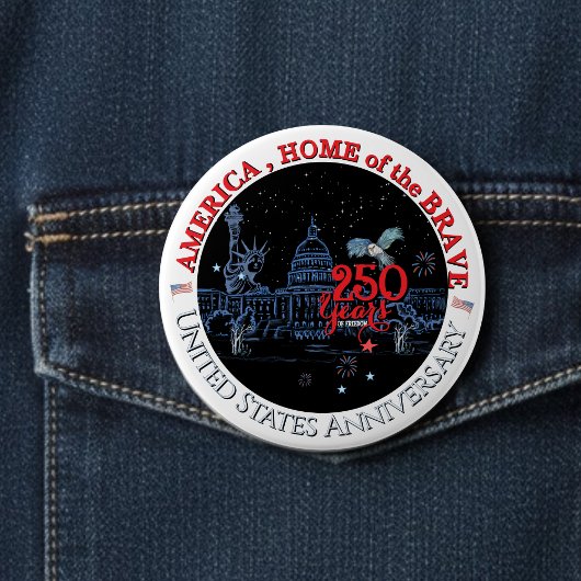 US 250 America Home of the Brave | Landmarks Button