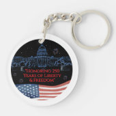 US 250 America Home of the Brave | Monuments Schlüsselanhänger (Rückseite)