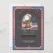 US 250 Anniversary We the People  Eagle & Bell Einladung (Vorderseite)