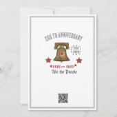 US 250 Anniversary We the People  Eagle & Bell Einladung (Rückseite)