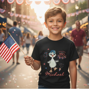 US 250. Geburtstag Kinder Patriotisch Alberner Gan T-Shirt
