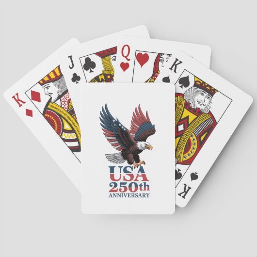 US 250. Jahrestag Spielkarten (Rückseite)