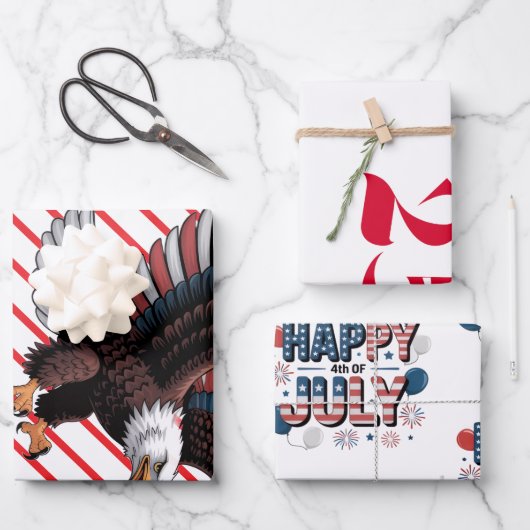 US 250. Jubiläum Geschenkpapier Set (Vorderseite)