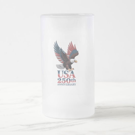 US 250. Jubiläum Mattglas Bierglas (Mittel)