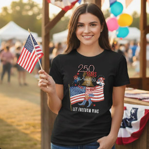 US 250. Jubiläum  Patriotischer Gnom Cowboy-Stiefe Tri-Blend Shirt