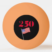 US 250. Jubiläum  Tischtennisball (Rückseite)