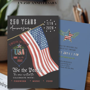 US 250 Patriotisch Wir, das Volk Patriotisch Einladung