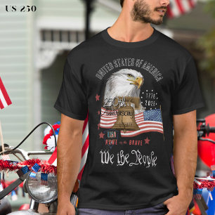 US 250 "We the People" 250-Jahr-Jubiläums-Adler T-Shirt