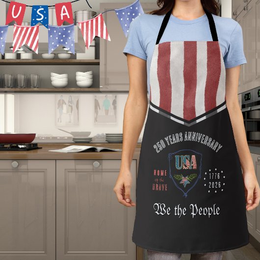 US 250 We the People Patriotic Anniversary BBQ Schürze