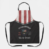US 250 We the People Patriotic Anniversary BBQ Schürze (Vorderseite)