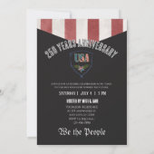 US 250 We the People Patriotic Anniversary  Einladung (Rückseite)