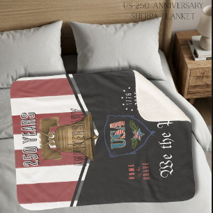 US 250 Wir das Volk Freiheitsglocke Sherpa-Decke Sherpadecke