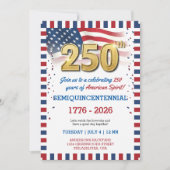 US 250 Years Anniversary Party Invitation Einladung (Vorderseite)
