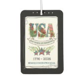US 250 Years of Freedom Midnight Black Botanical  Autolufterfrischer (Vorderseite)
