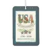 US 250 Years of Freedom Midnight Blue Botanical  Autolufterfrischer (Vorderseite)