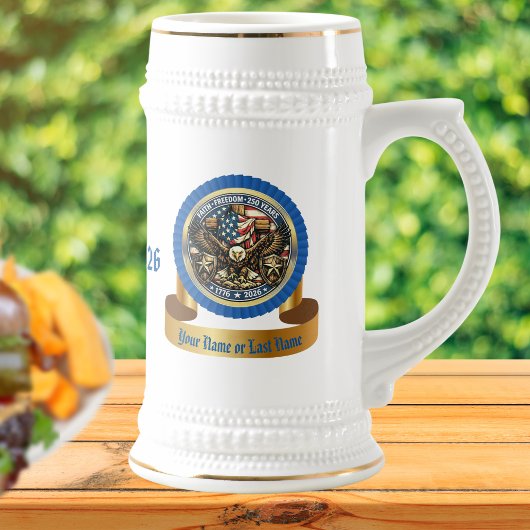 US 250th Anniversary Custom Commemorative Collect Bierglas